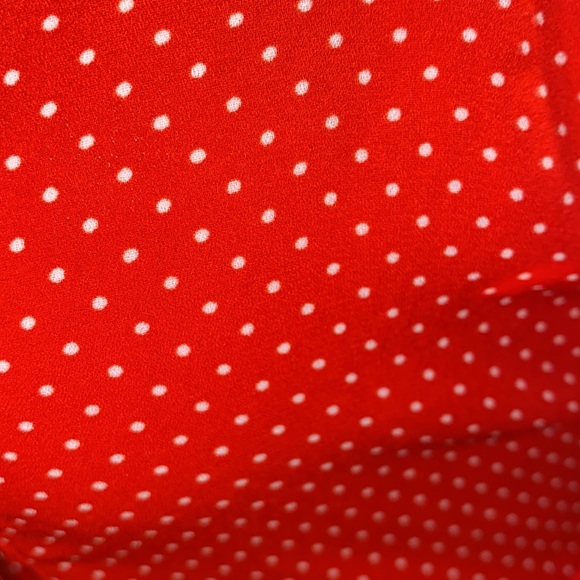 ❣️HP 7/6❣️RED W/WHITE POLK-A-DOT MAXI WRAP DRESS❣️ - Picture 5 of 5